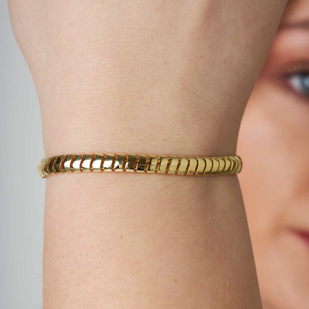 Herringbone Bracelet Without Stones - 925 SILVER