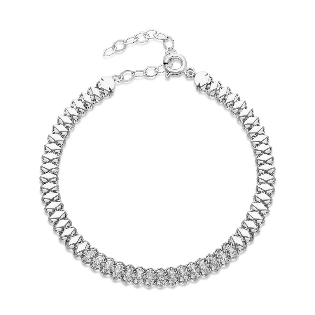 Slice Chain Bracelet - 925 SILVER
