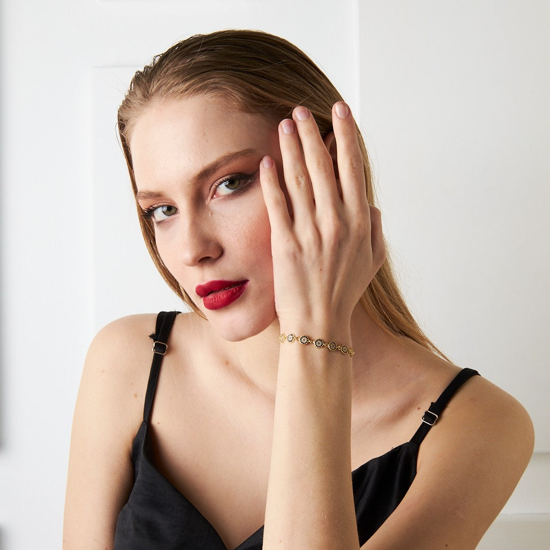 Multiple Evil Eye Bracelet - 925 SILVER