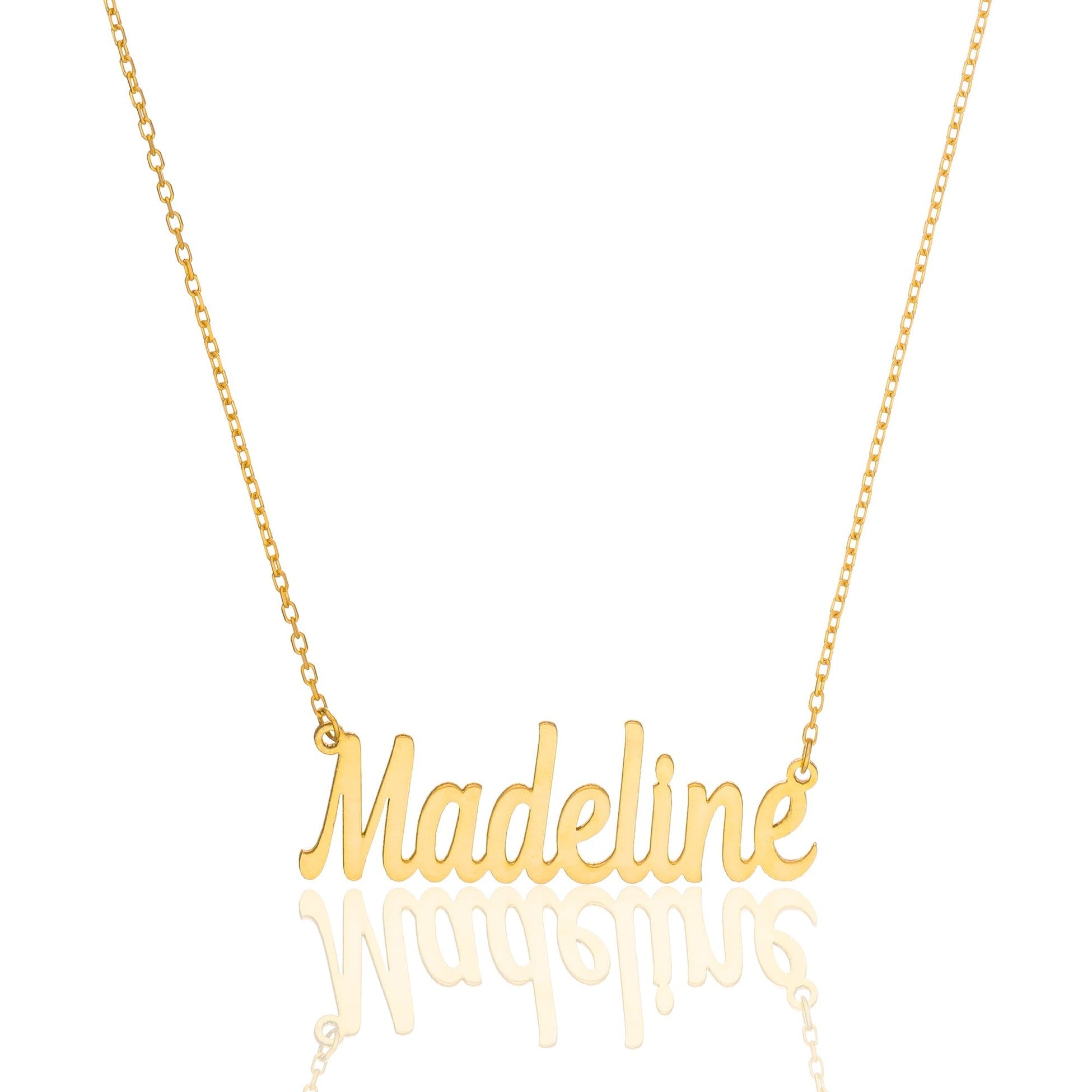 MODERN NAMENS HALSKETTE | 925 SILBER