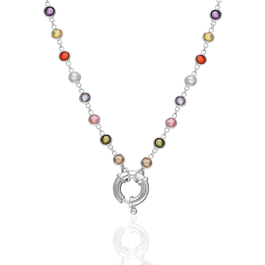 Sailor colored chain necklace - 925 SILVER