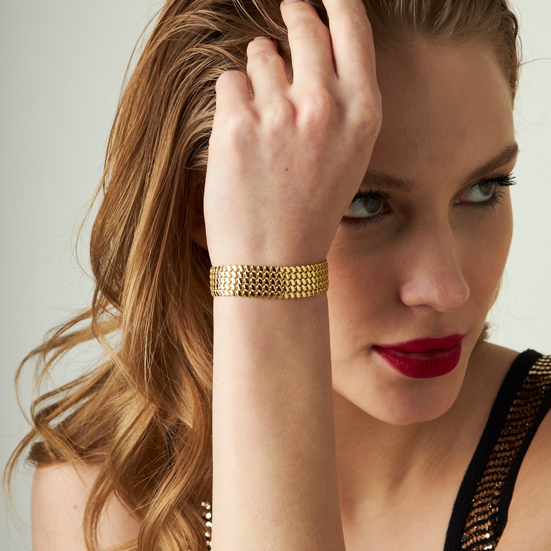 Five-Row Snake Bracelet - 925 SILVER