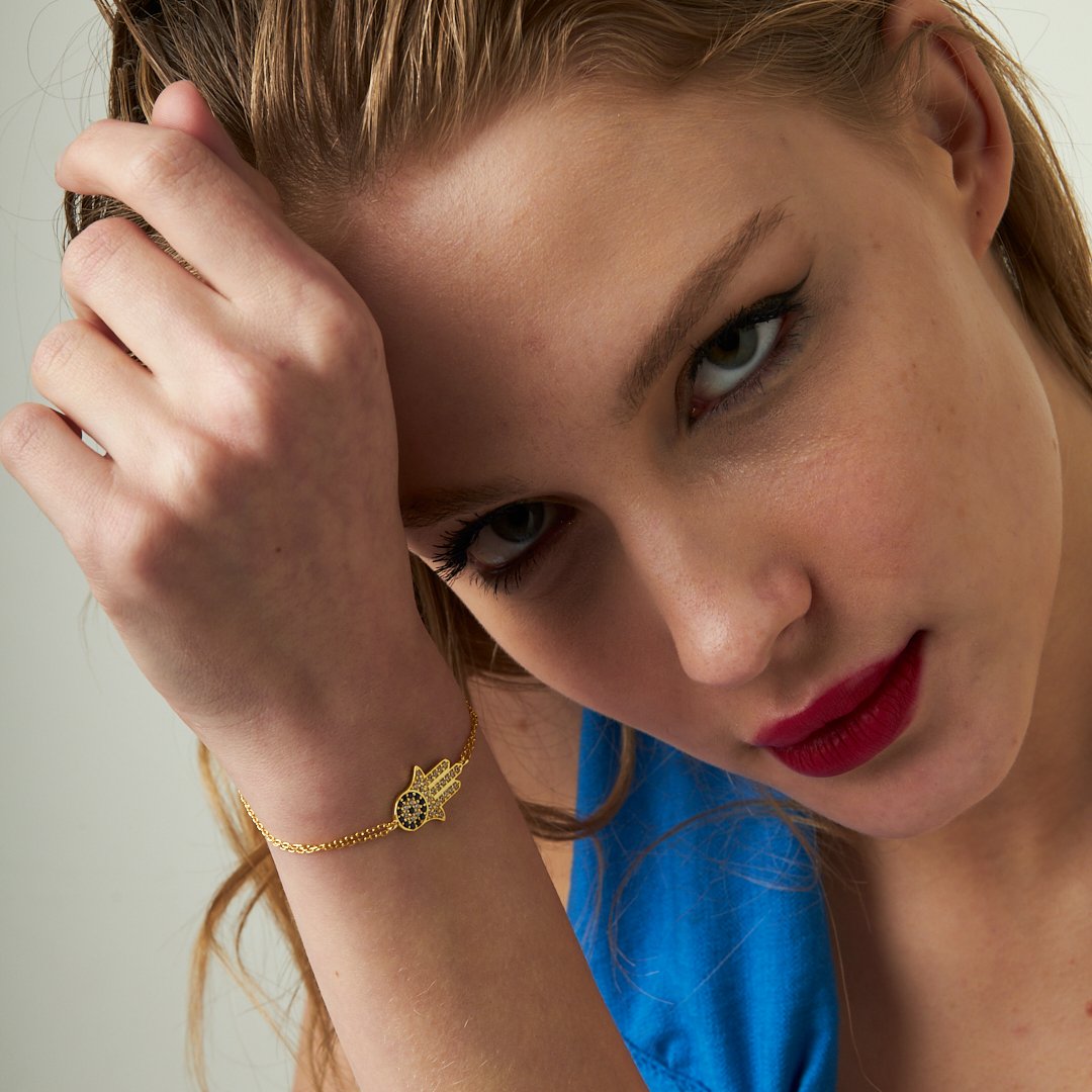 Evil Eye Fatima Mother Bracelet - 925 SILVER