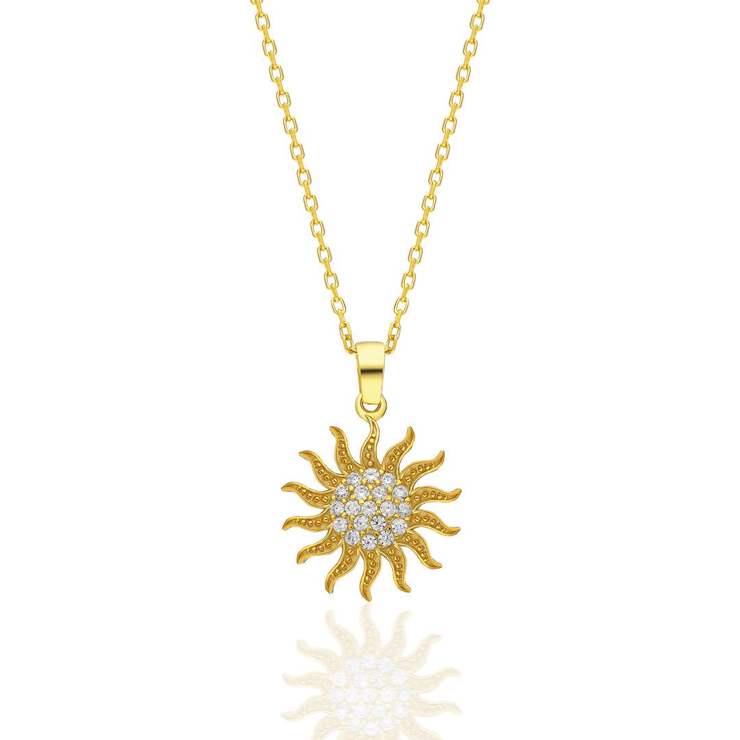 Luminous Sun Necklace - 925 SILVER