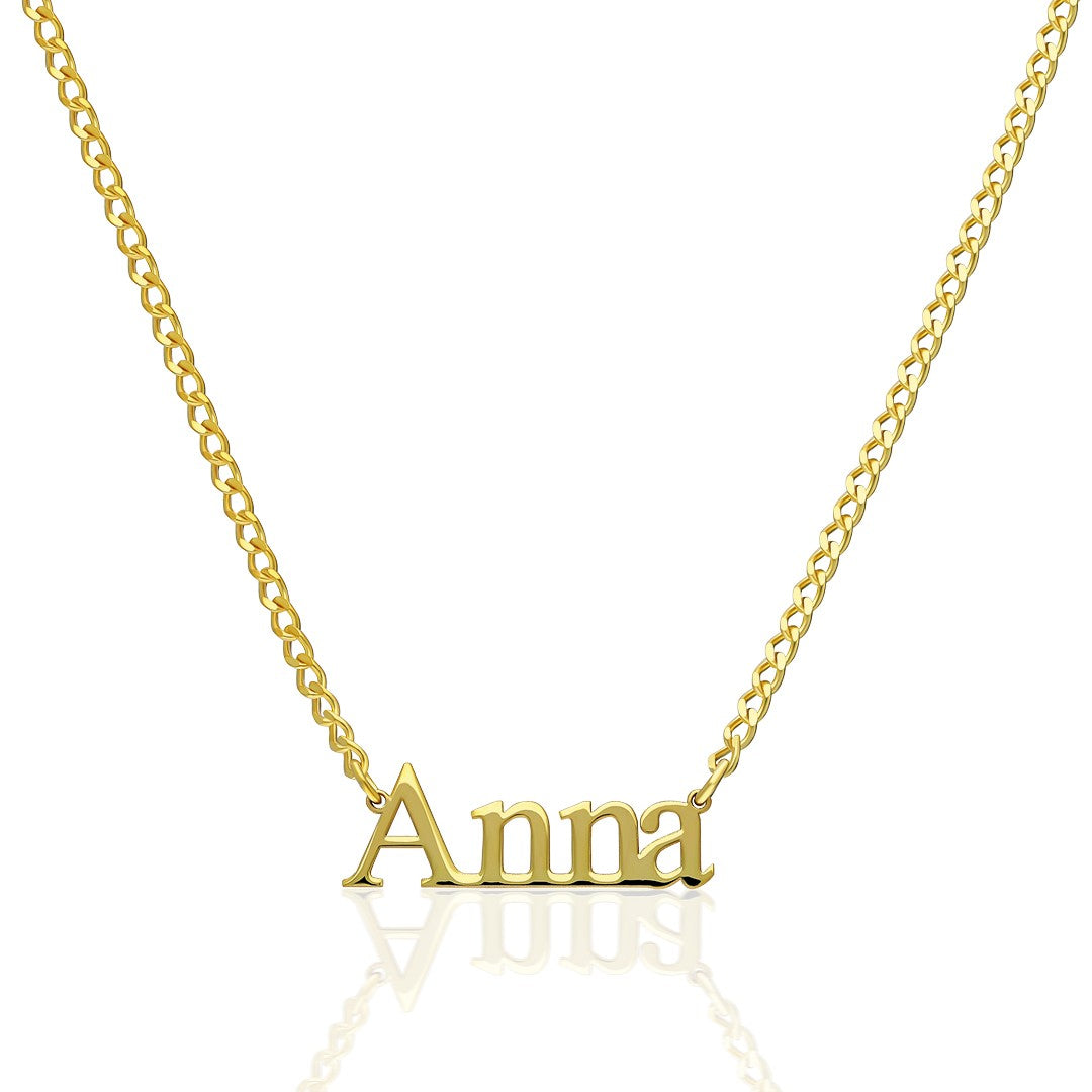 Reflection Name Necklace - 925 SILVER