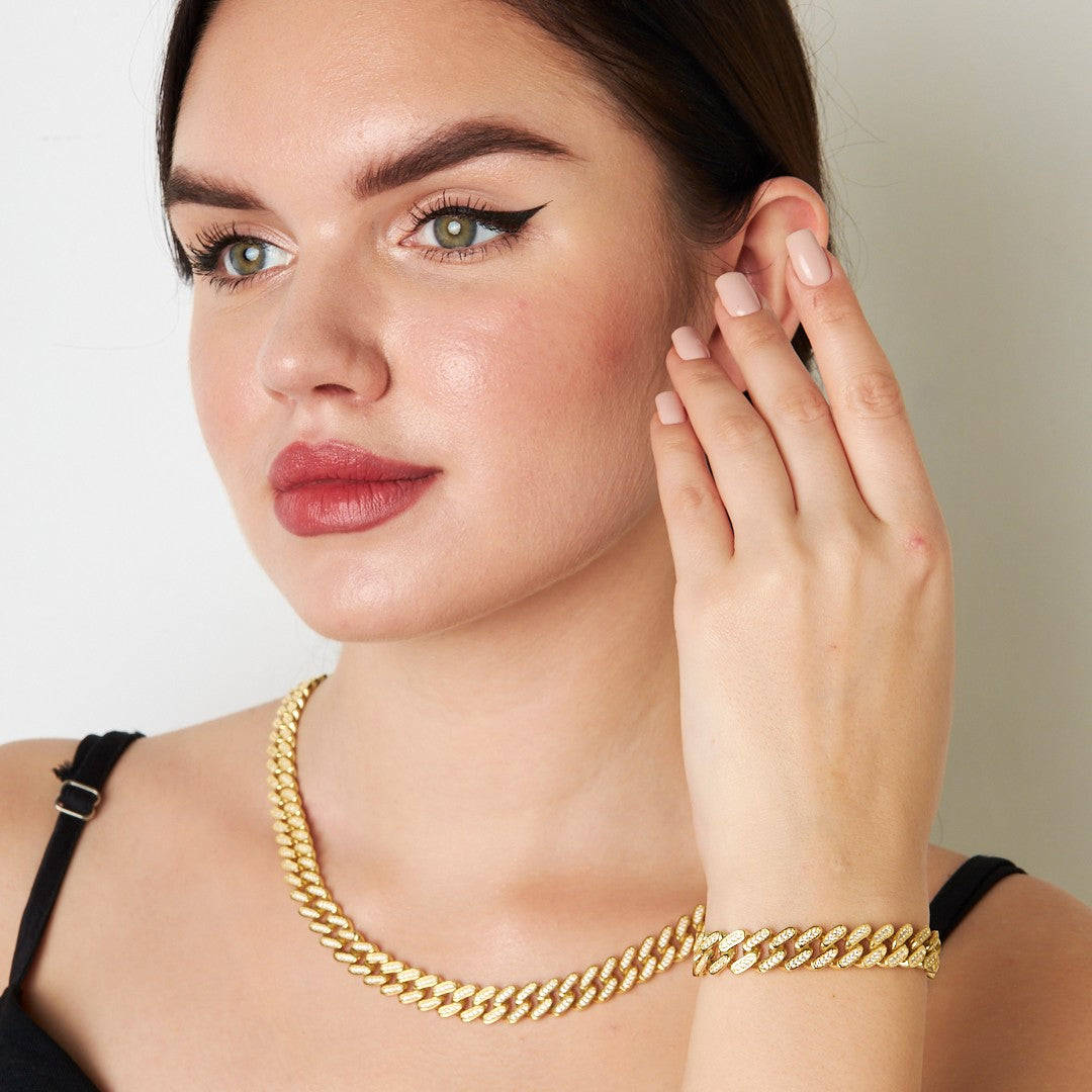 Thick Gourmet Set with Stones - 925 SILVER