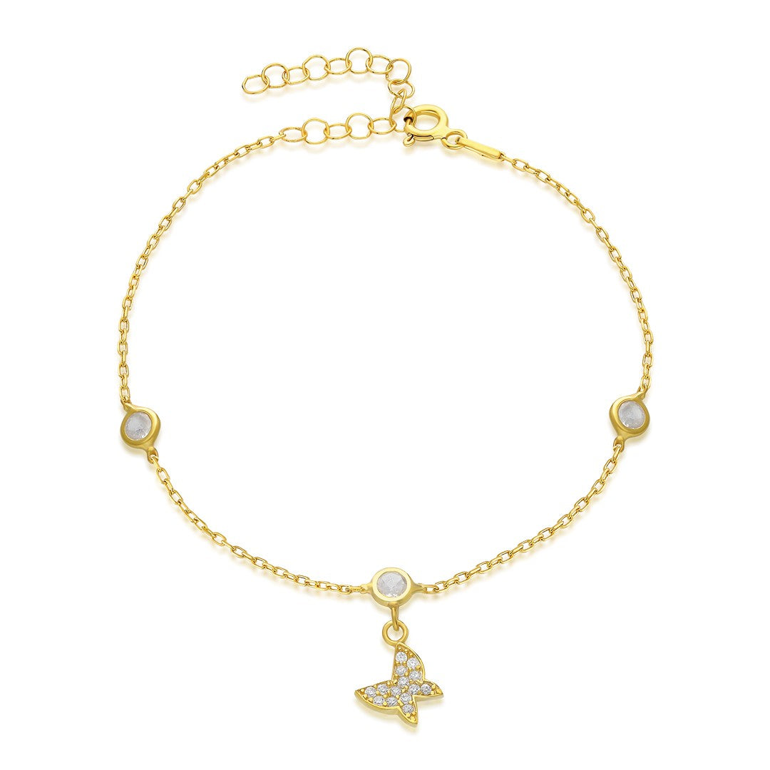 Delicate Butterfly Bracelet - 925 SILVER