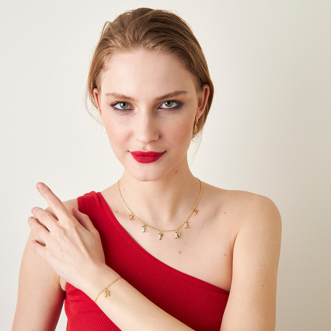 STILVOLLES NAMENSSET - 925 SILBER