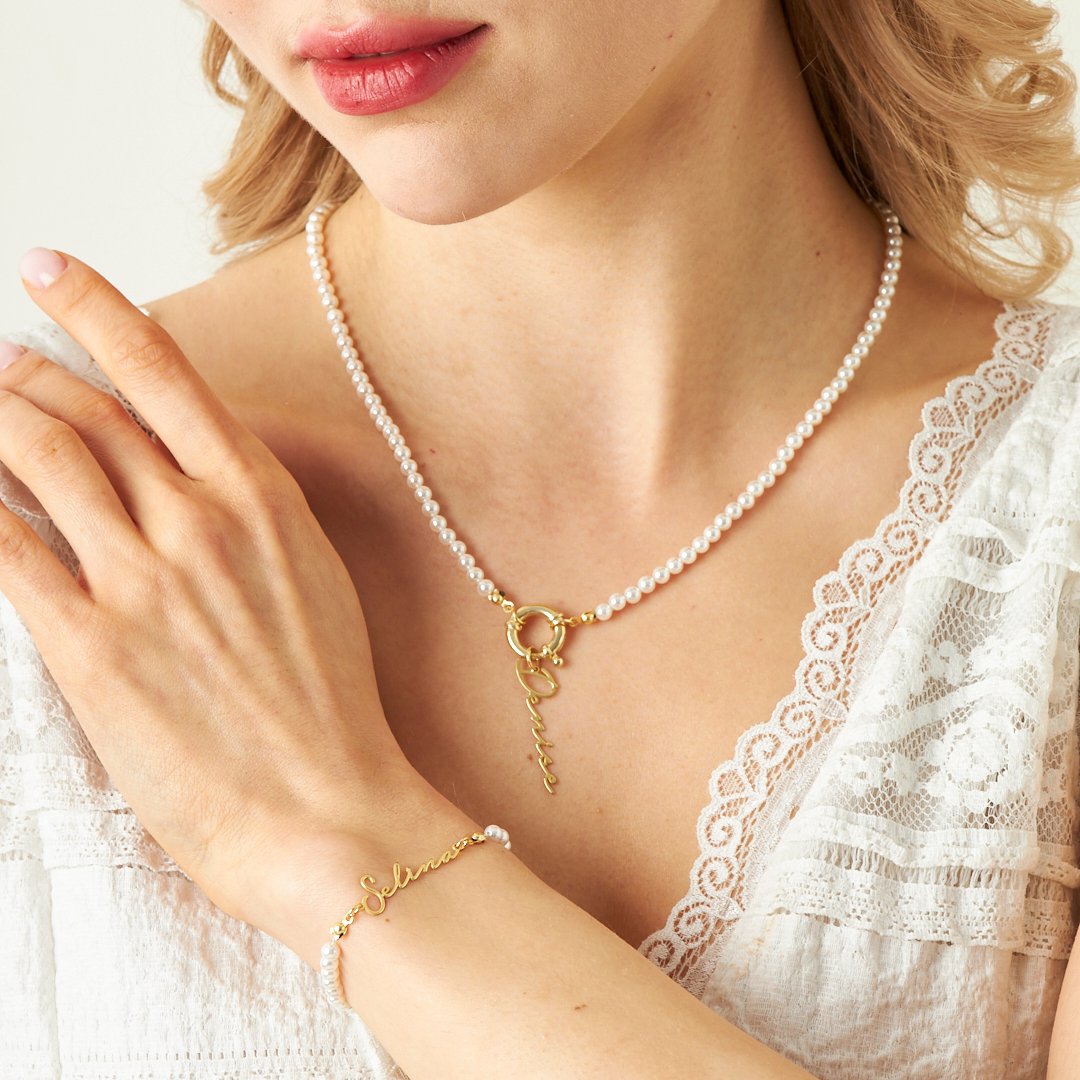 Named Pearl Set - 925 SILVER