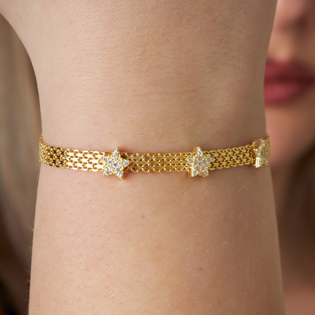 Star String Bracelet - 925 SILVER