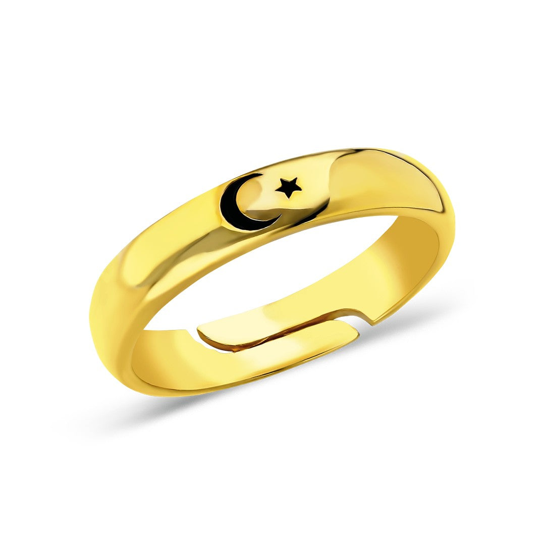 STERN MOND RING | 925 SILBER