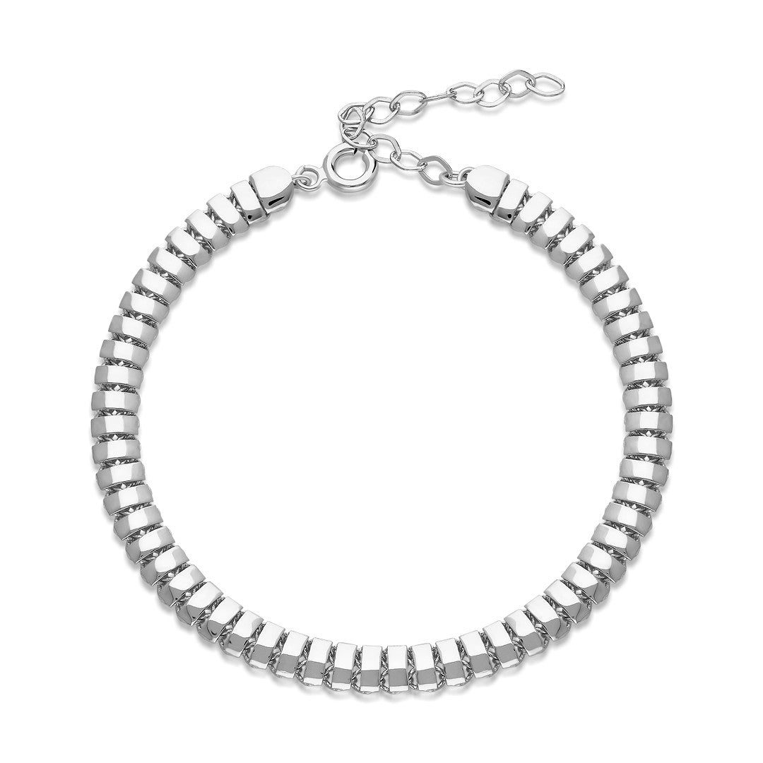 Herringbone Bracelet - 925 SILVER