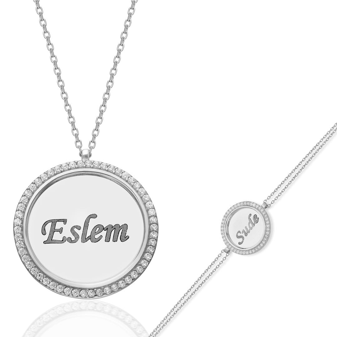 ZIRKONIA PLATTEN SET | 925 SILBER