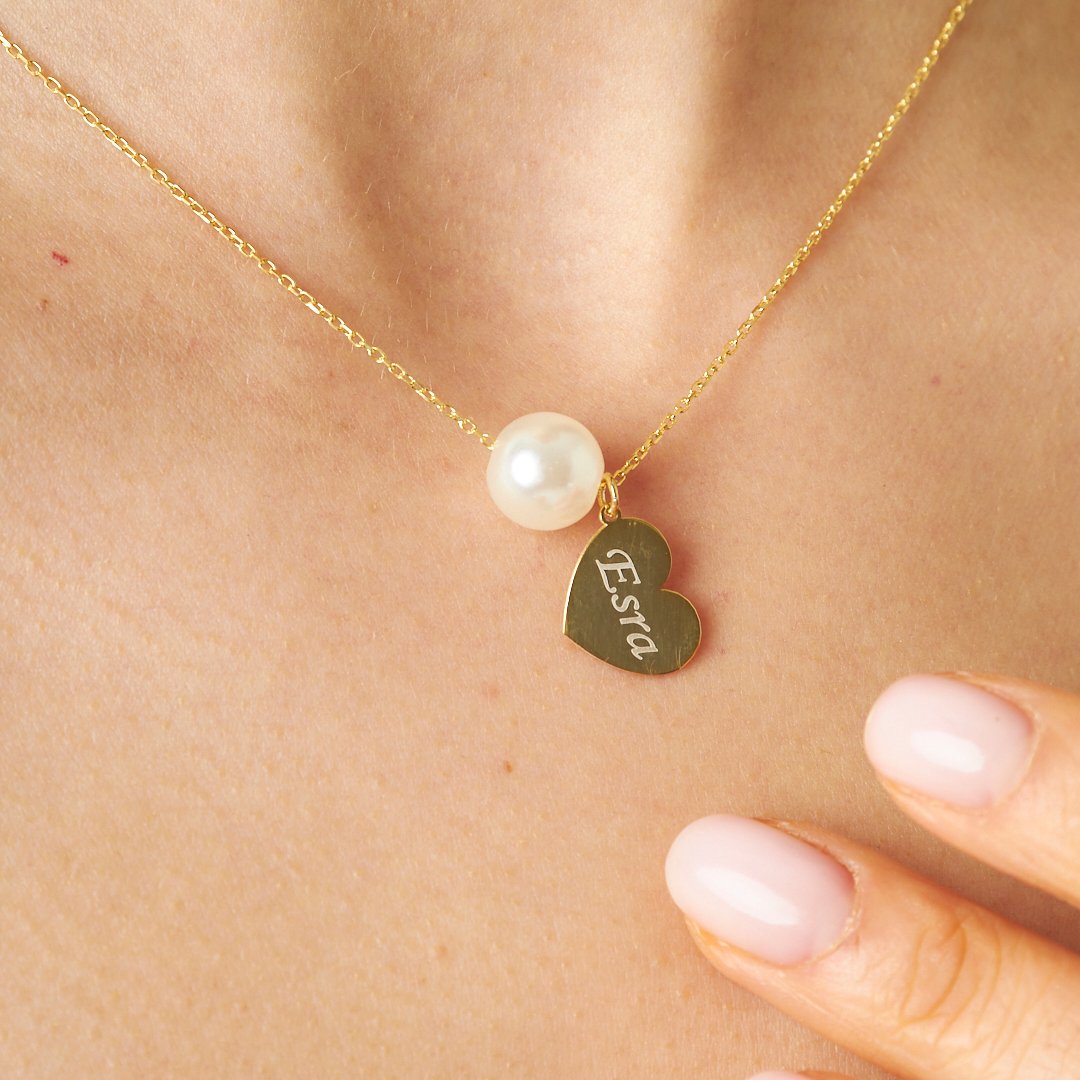 HERZ OPAL NAMENS SET | 925 SILBER