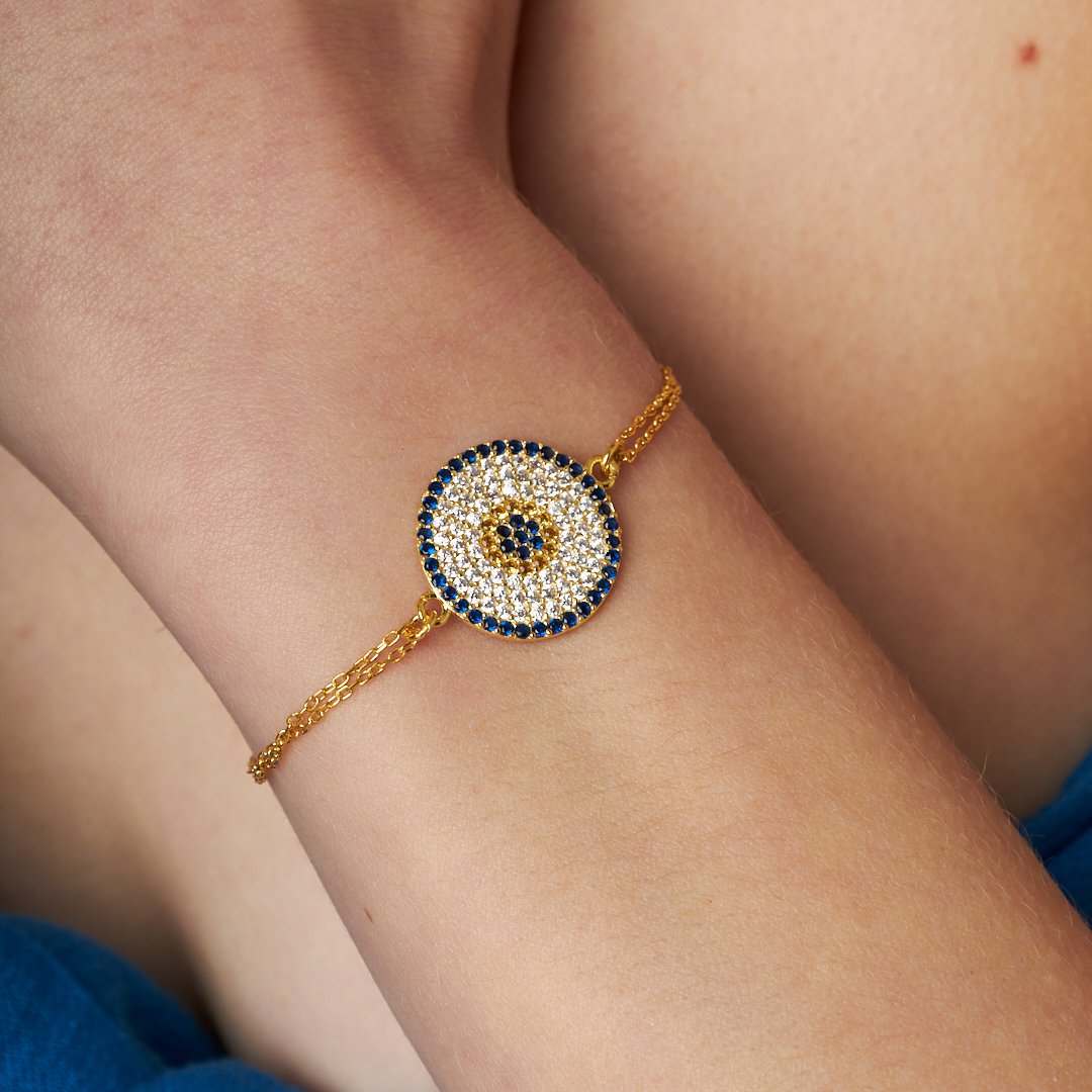 Large Society Eye Bracelet - 925 SILVER