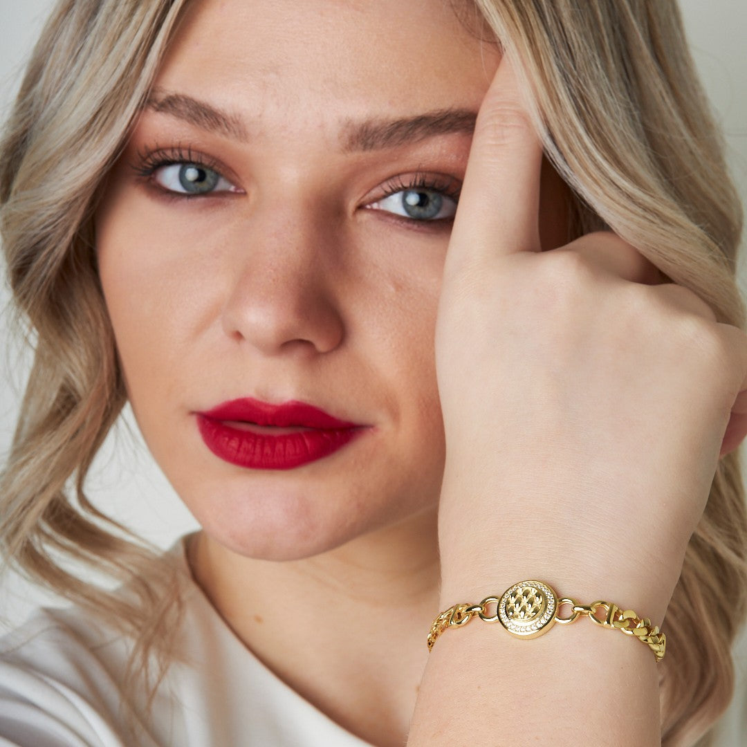 Round Two Chain Model Bracelet - 925 SILVER