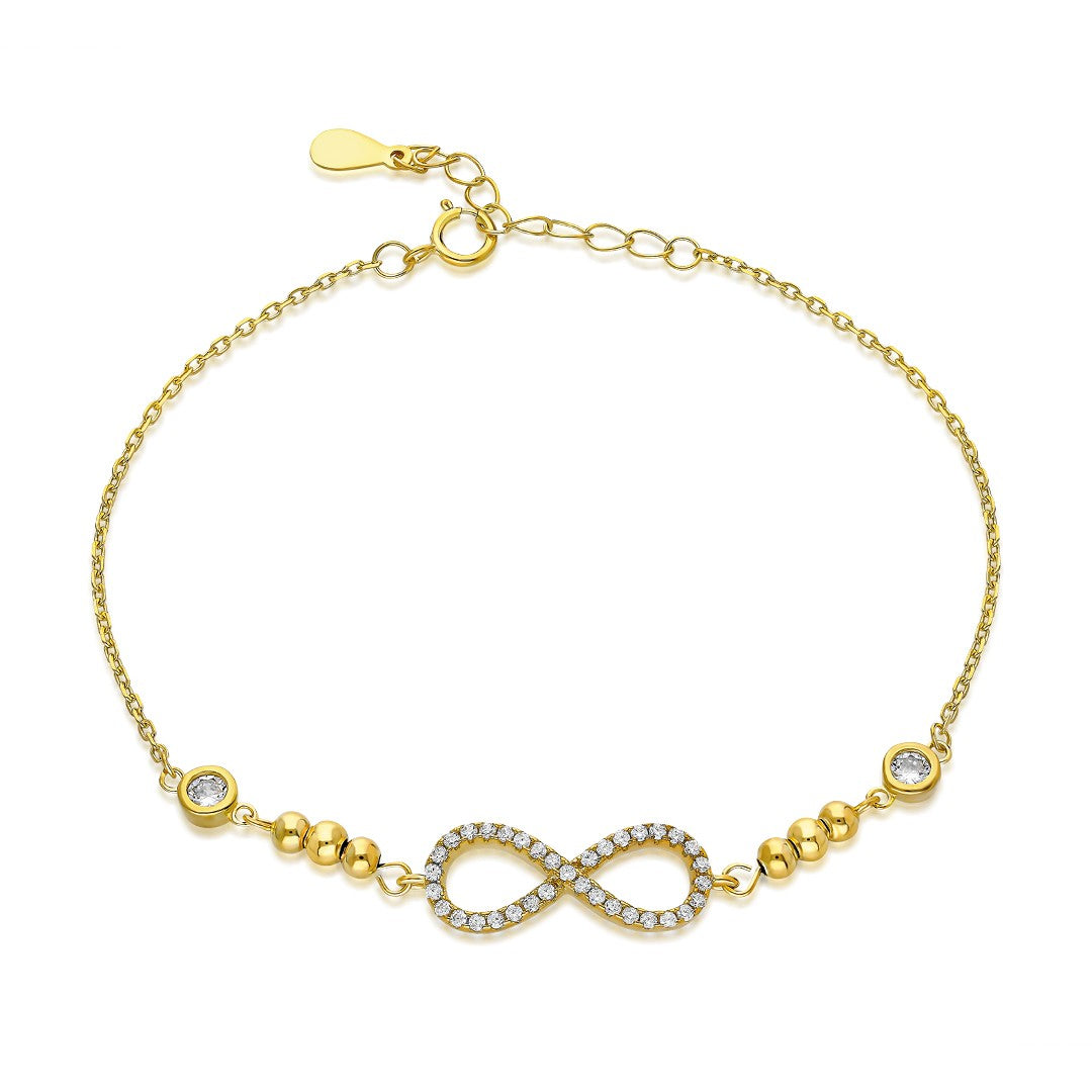 Stone Infinity Bracelet - 925 SILVER
