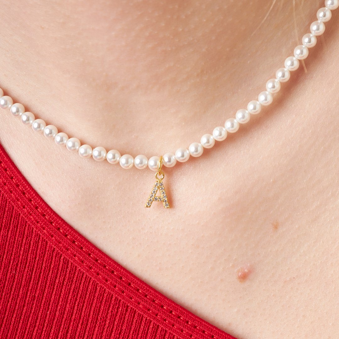 PERLEN BUCHSTABEN SET | 925 SILBER