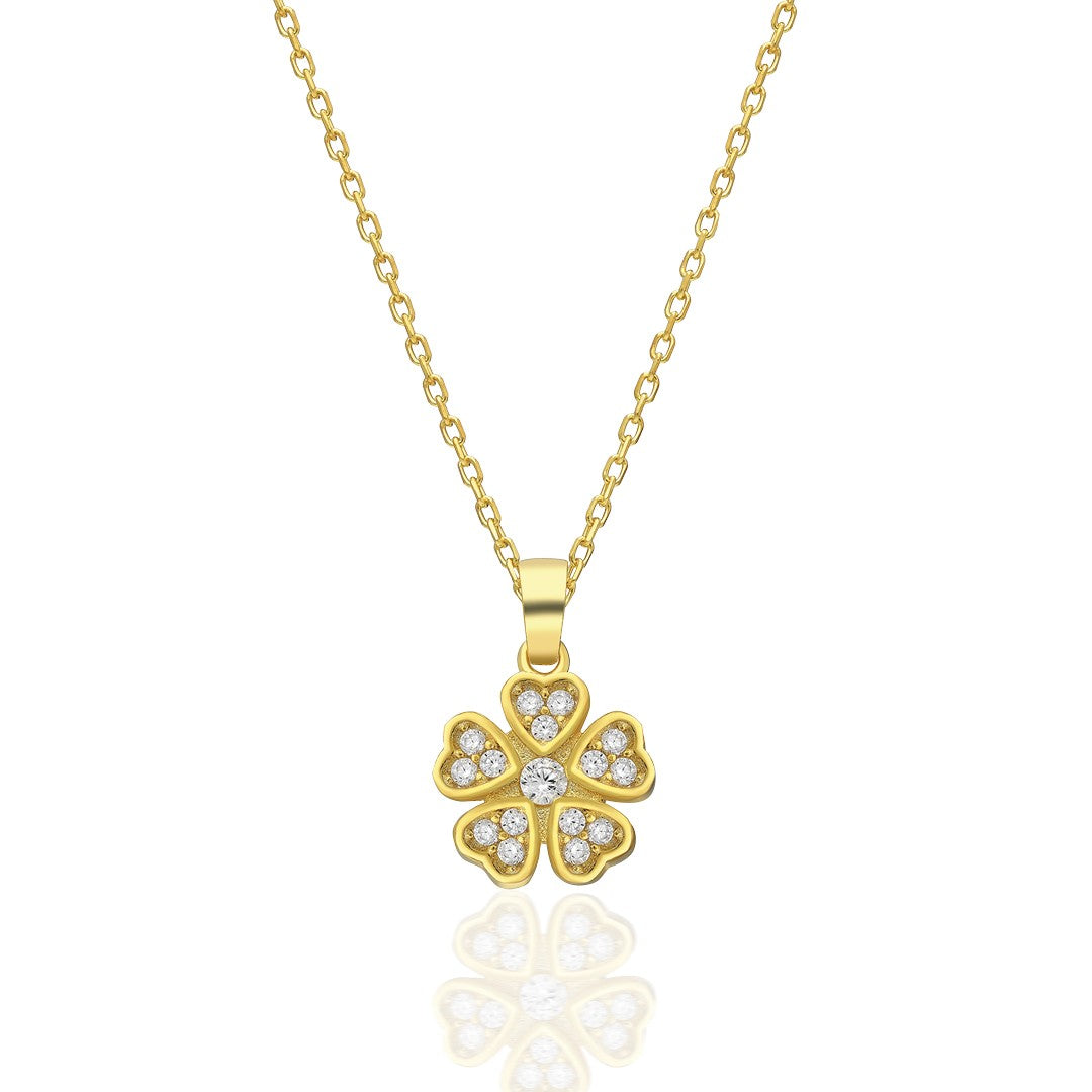 Five Leaf Clover Necklace - 925 SILVER