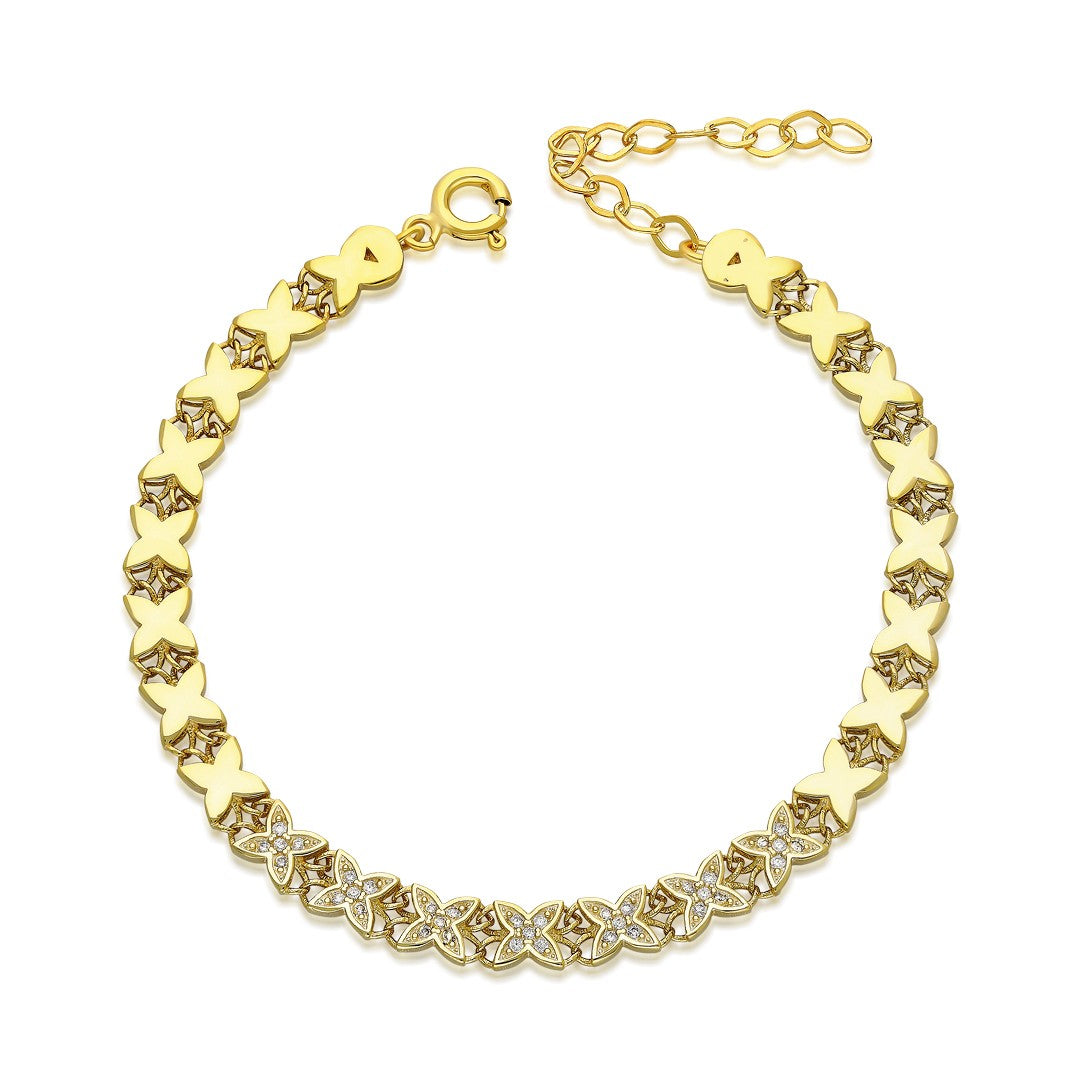 Butterfly Row Bracelet - 925 SILVER