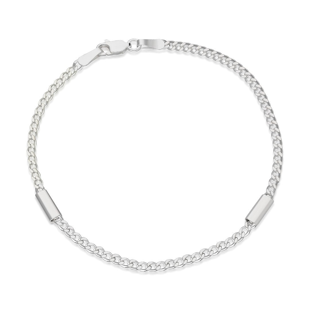 Partial Gourmet Chain Bracelet - 925 SILVER