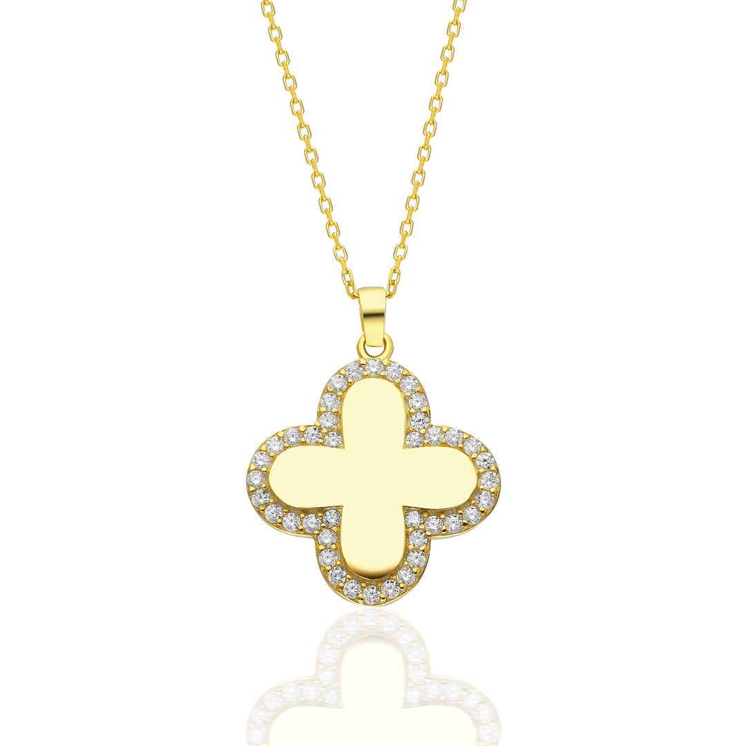 Clover Leaf Necklace - 925 SILBER