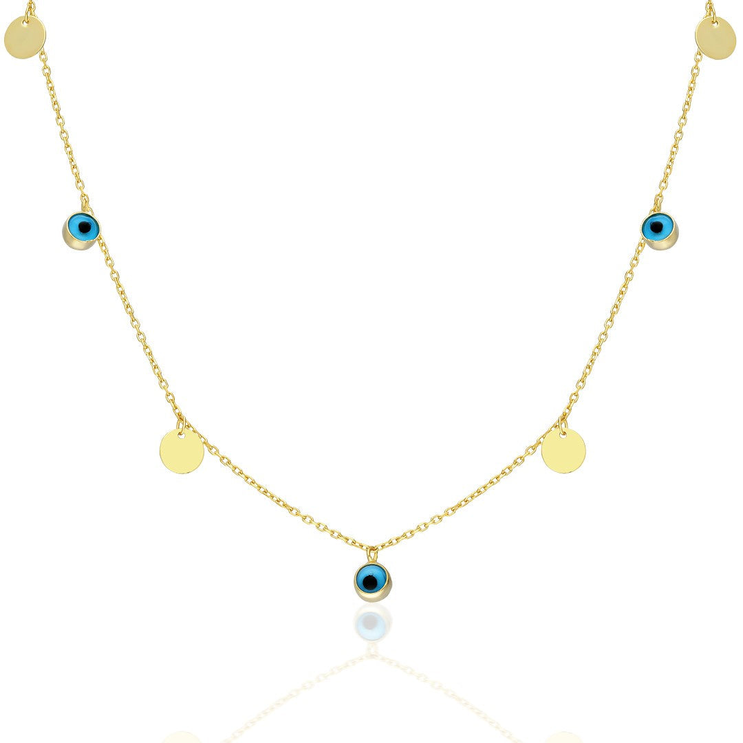 Evil Eye Sign Necklace - 925 Silver