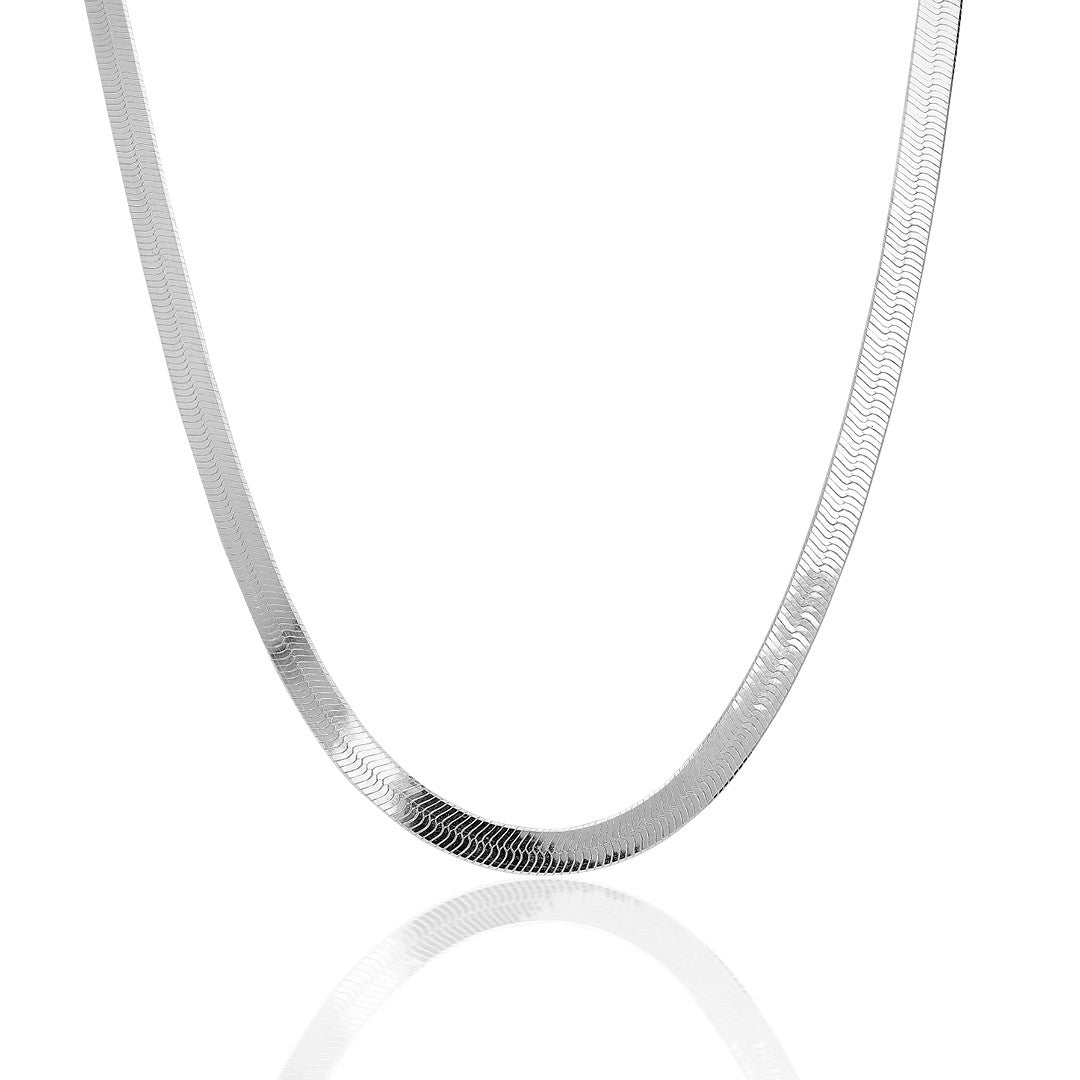 Snake Chain Necklace - 925 Silver