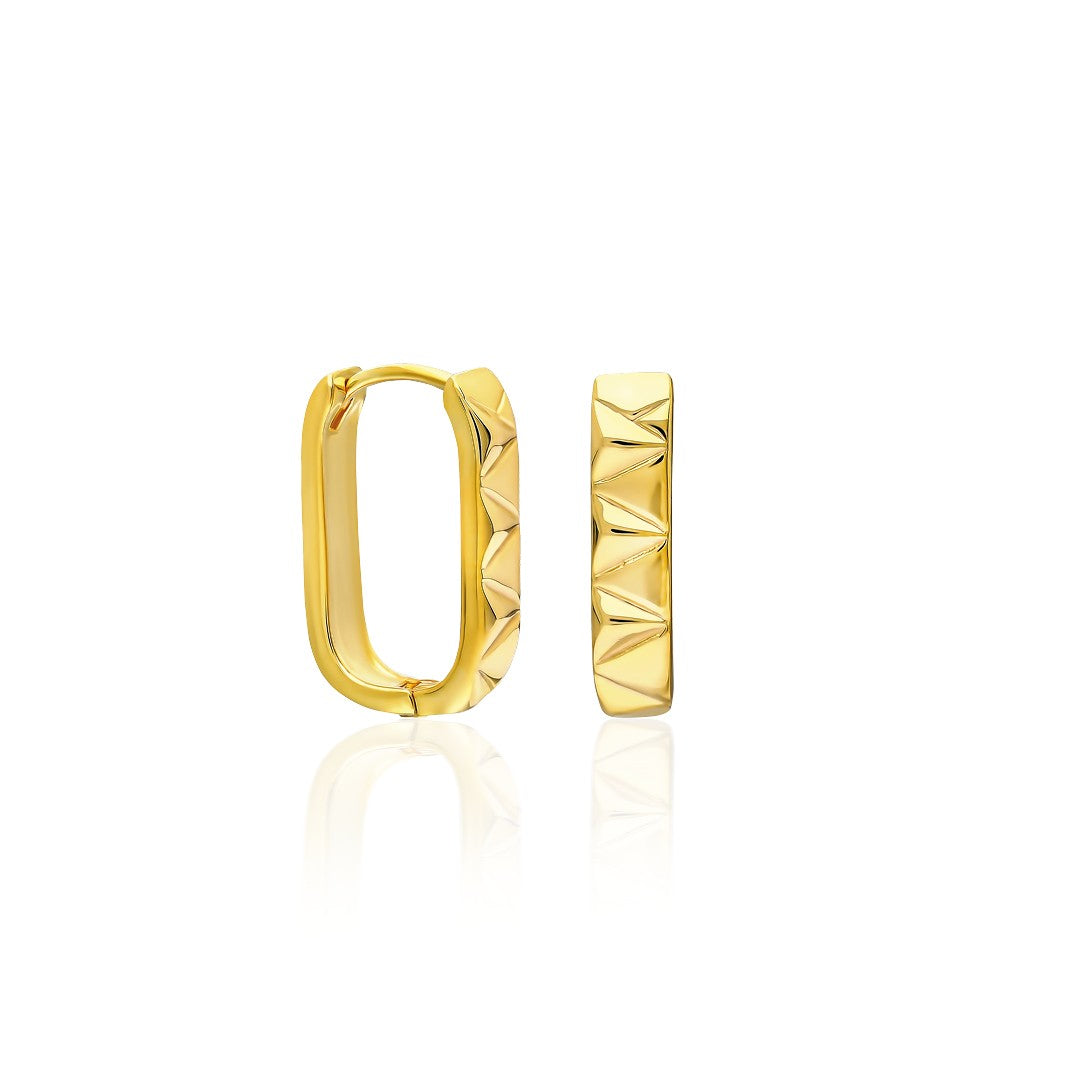 Oval Model Earrings - 925 SILVER