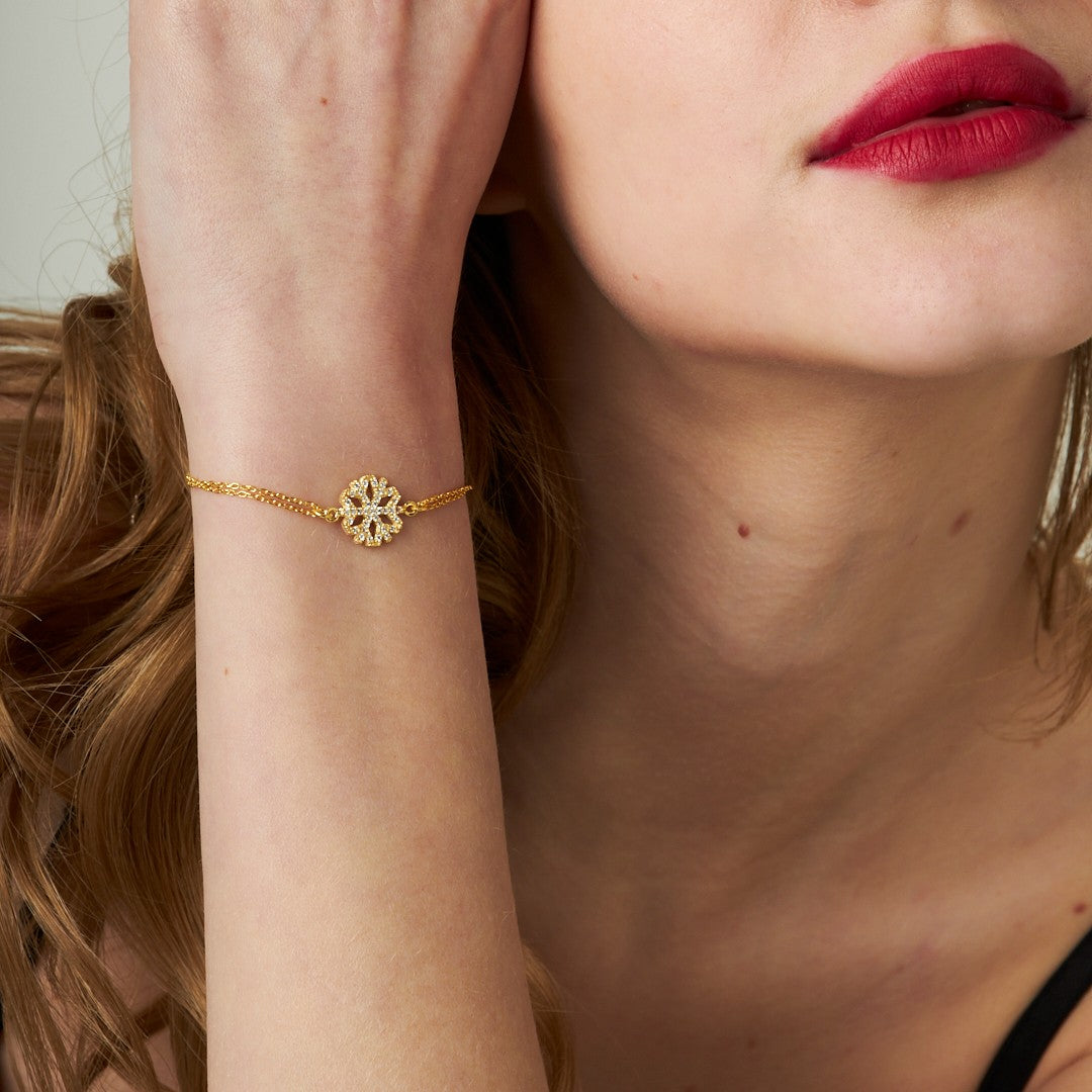 Snowflake Bracelet - 925 Silver