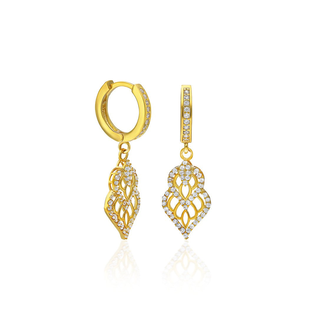 Stone Fantasy Earrings - 925 SILVER