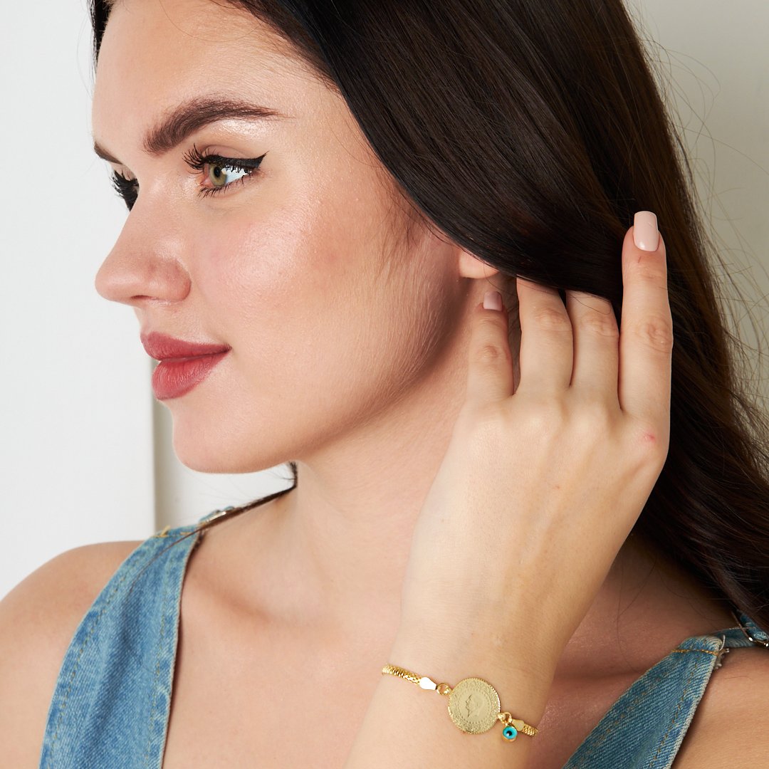 Charmed Quarter Chain Bracelet - 925 SILVER