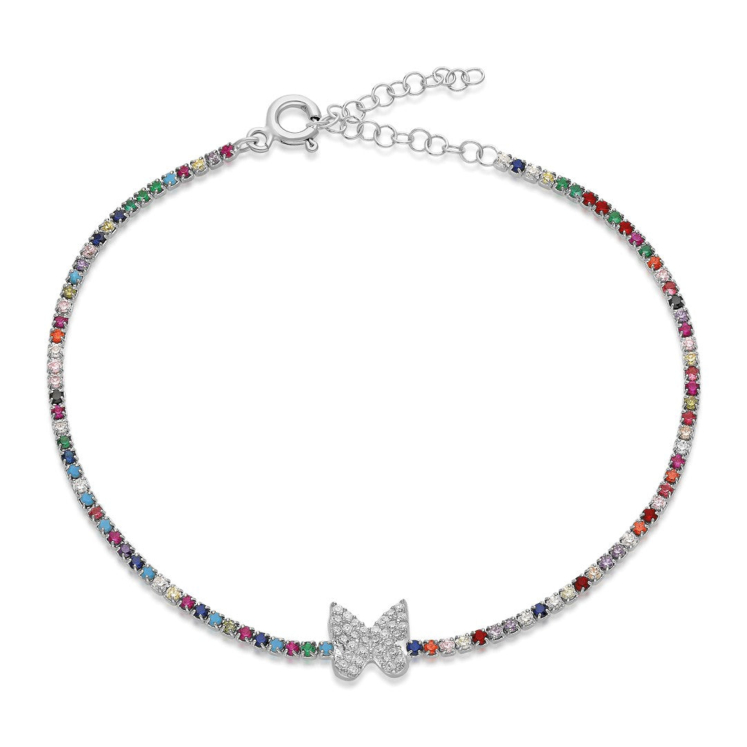 Butterfly Colorful Waterways Bracelet - 925 SILVER