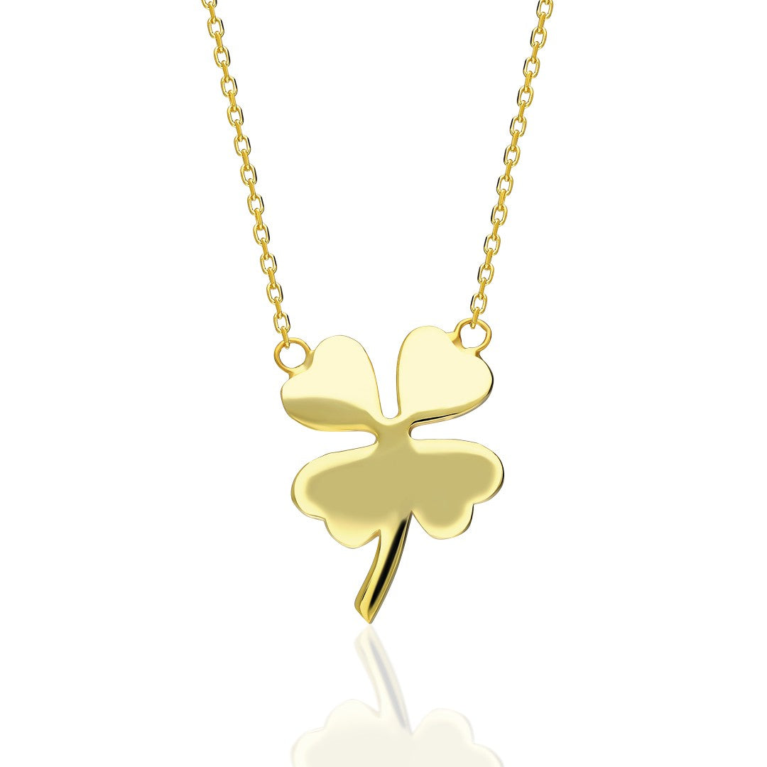 Plate Clover Necklace - 925 SILVER