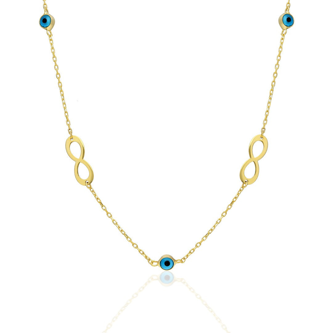 Evil Eye Eternal Necklace - 925 SILVER