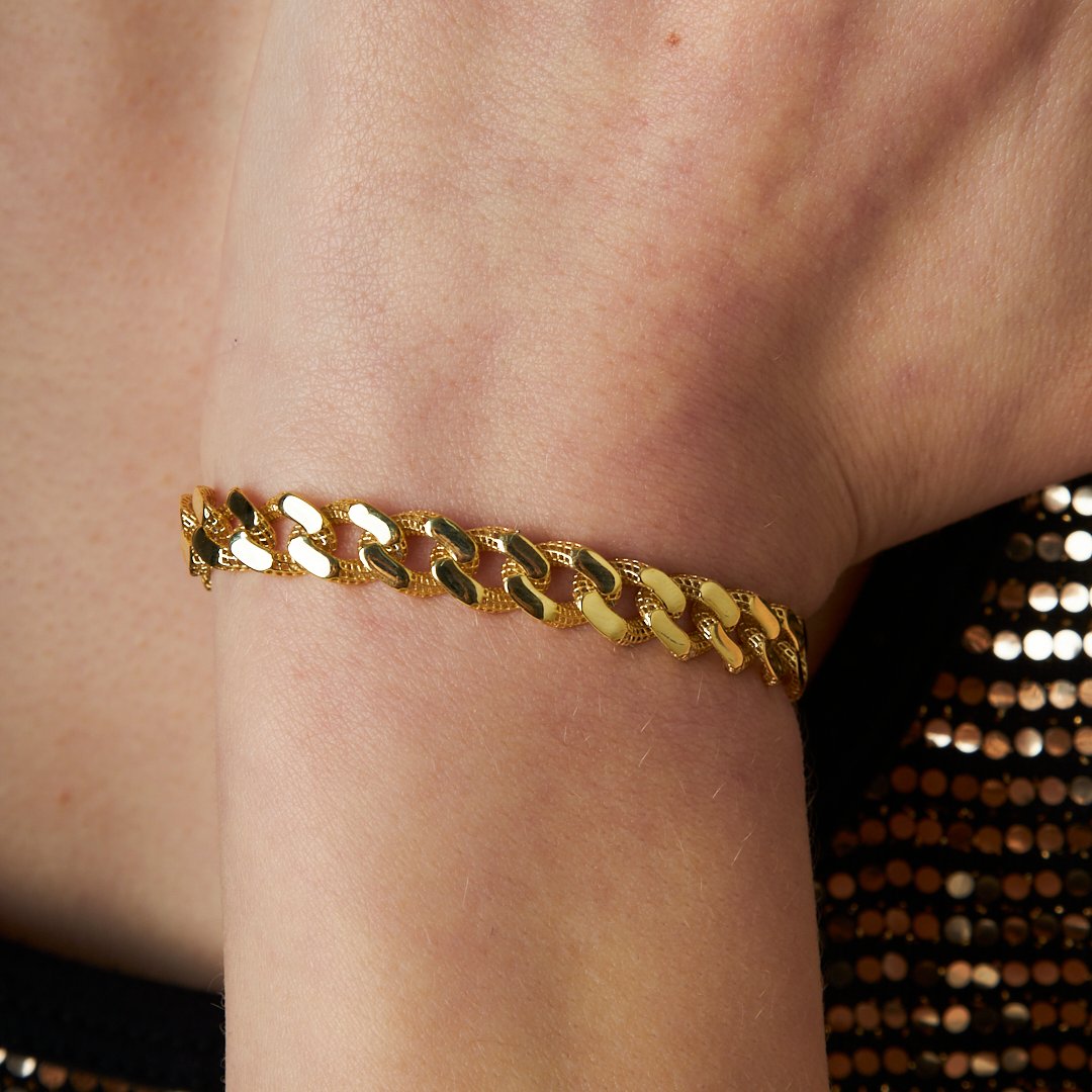 Simple Gourmet Chain Bracelet - 925 SILVER