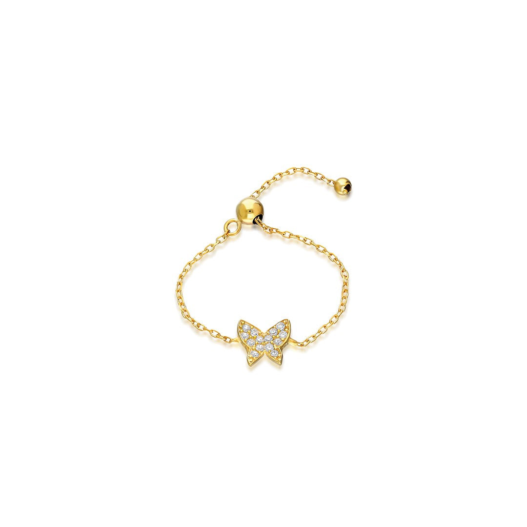 AUFZUGS SCHMETTERLING RING | 925 SILBER