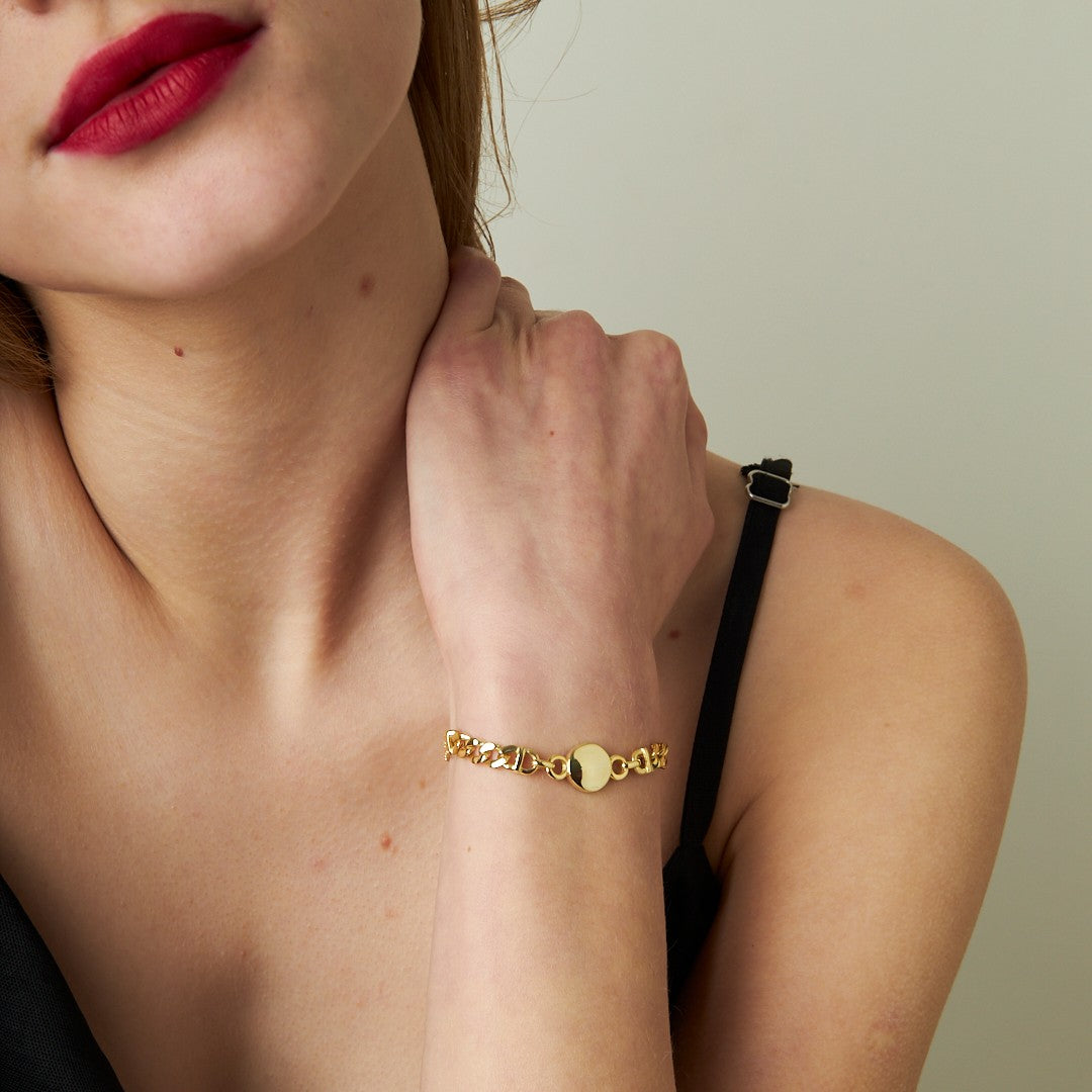 Round Gourmet Bracelet - 925 SILVER