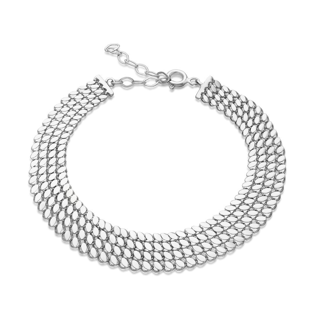 Four Row Snake Bracelet - 925 SILVER