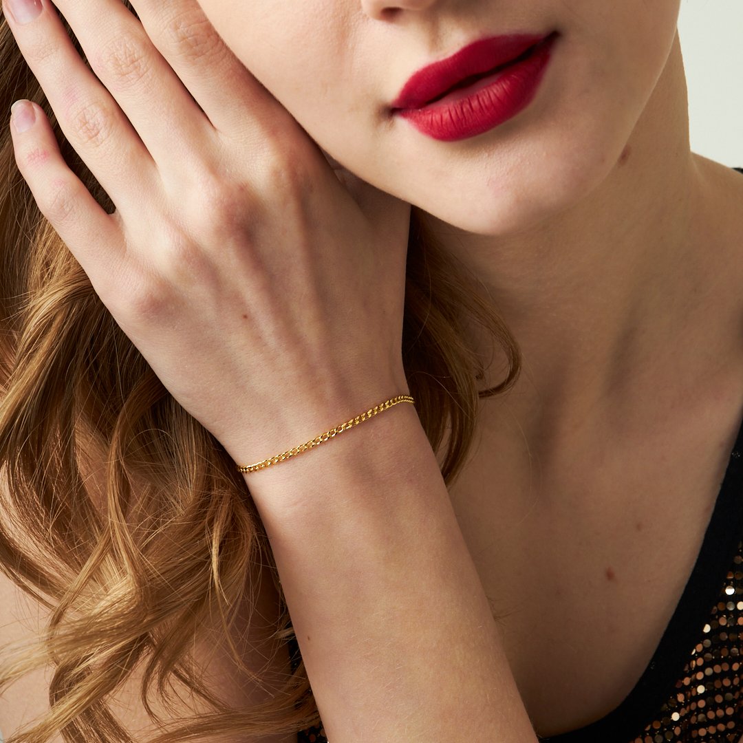 Thin Chain Bracelet - 925 SILVER