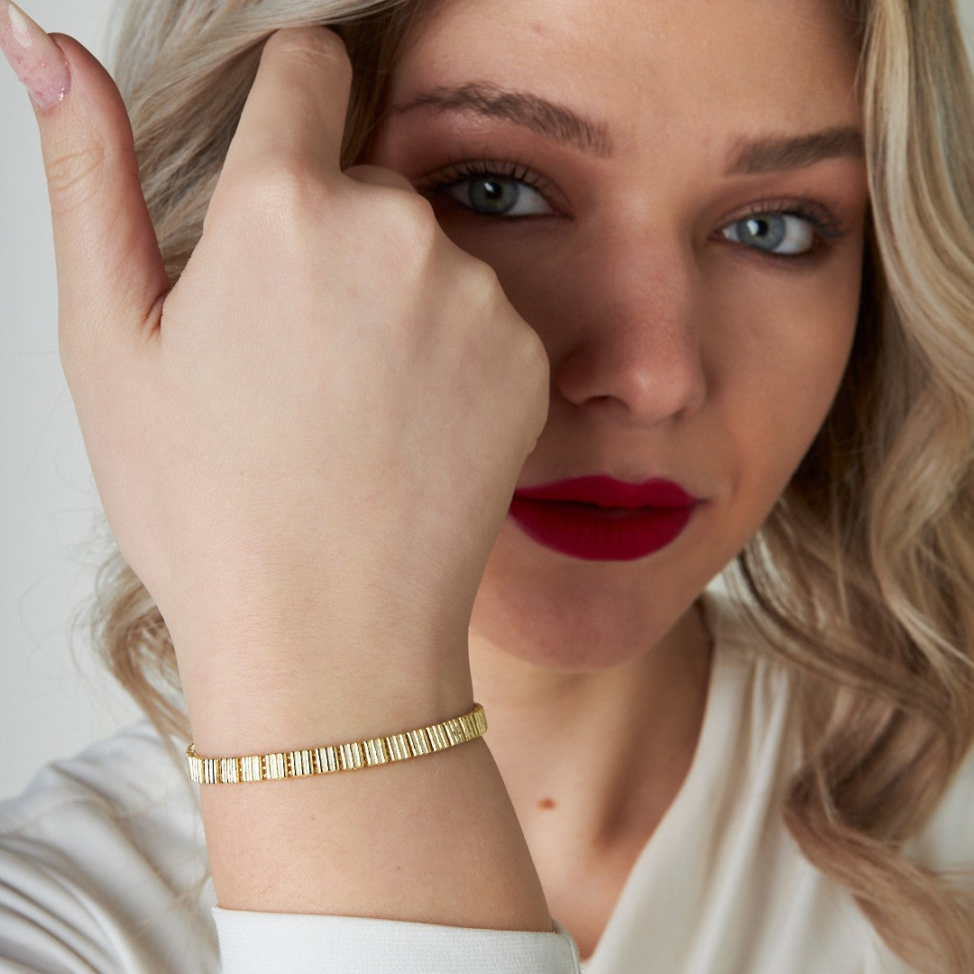 Striped Model Bracelet - 925 SILVER