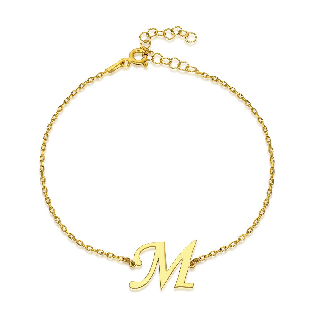 MONO BUCHSTABEN ARMBAND | 925 SILBER
