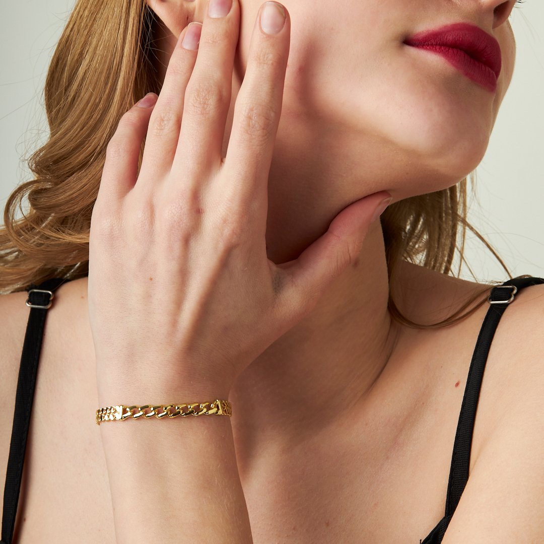 Cuban Chain Link Bracelet - 925 SILVER