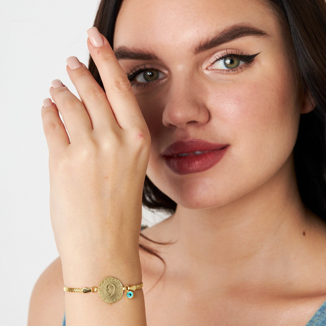 Charmed Quarter Chain Bracelet - 925 SILVER