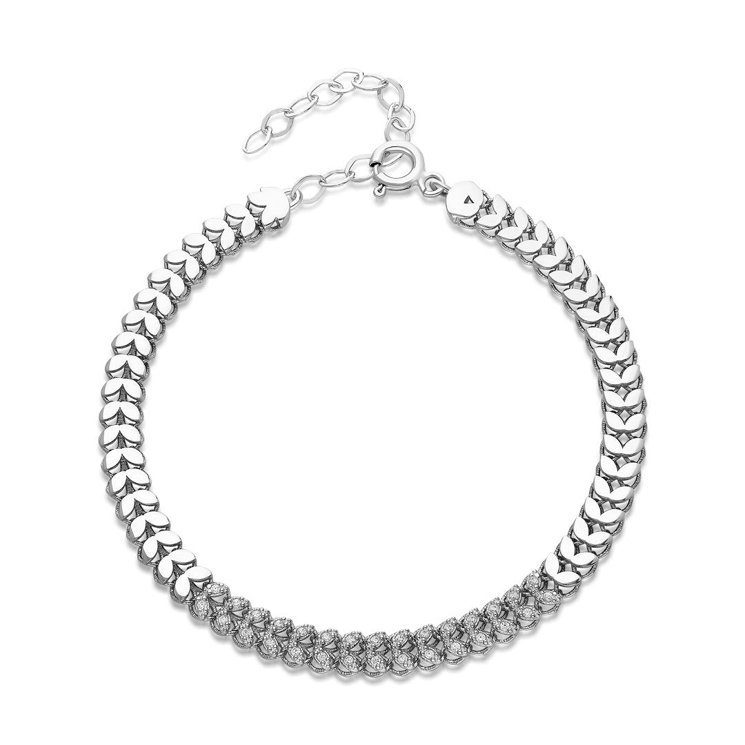 Half Stone Virgo Bracelet - 925 SILVER