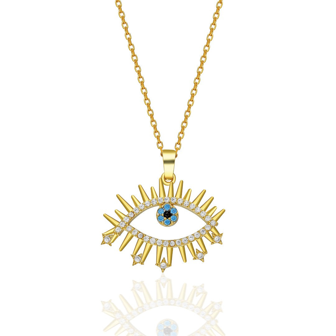 Eye Effect Necklace - 925 SILVER