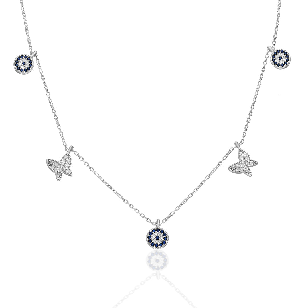 Butterfly Lucky Necklace - 925 Silver