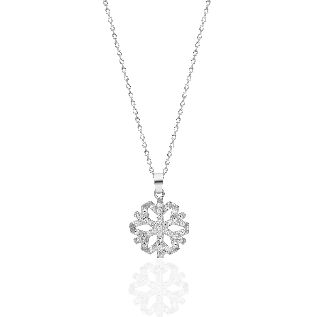 Snowflake Necklace - 925 Silver