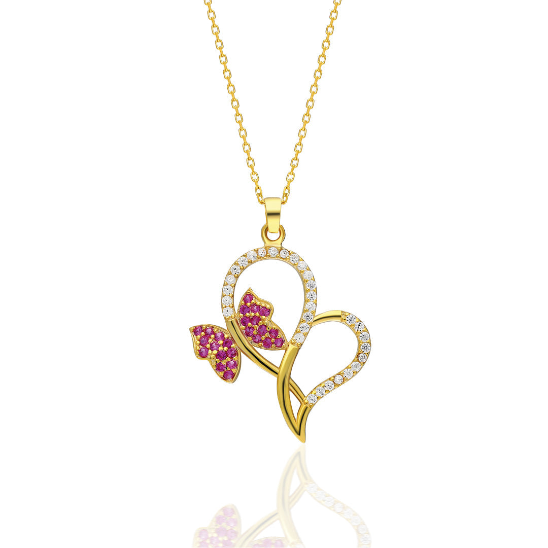 Love Butterfly Necklace - 925 SILVER