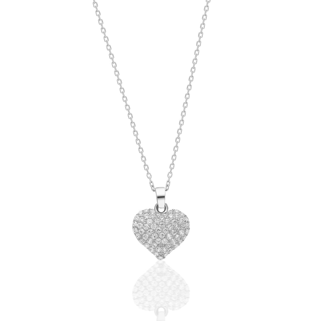 Small Heart Necklace - 925 SILVER